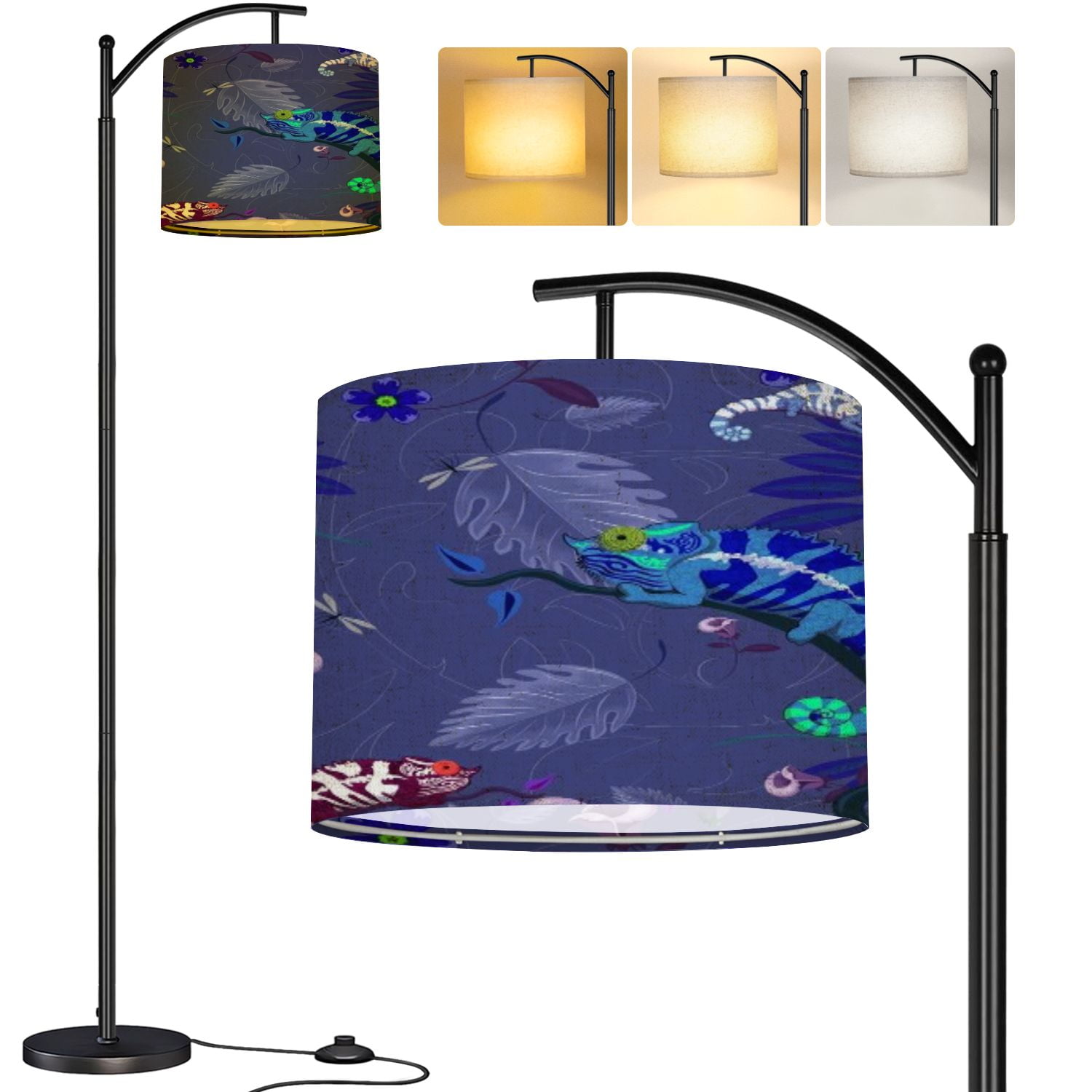 Arc Floor Lamp chameleon seamless texture design Tall Modern Standing ...