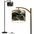 thumbnail image 1 of Arc Floor Lamps Abstract black ink art for cover flyer poster Hand drawn grunge Modern LED Adjustable Lampshade Standing Light for Living Room Reading Bedroom Office, 1 of 5