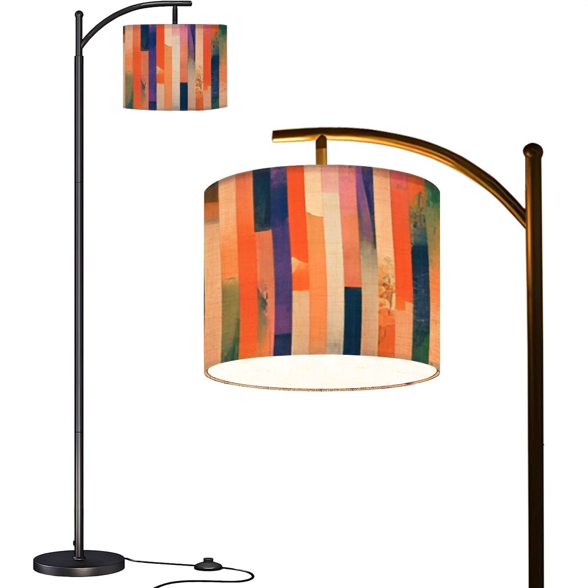 Arc Floor Lamps Beautiful abstract collage artistic for creative ...