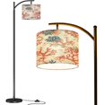 thumbnail image 1 of Arc Floor Lamps Coral seamless Ocean world colorful underwater vintage style Hand Modern LED Adjustable Lampshade Standing Light for Living Room Reading Bedroom Office, 1 of 5