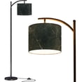 thumbnail image 1 of Arc Floor Lamps stone marble gray veins smoked Modern LED Adjustable Lampshade Standing Light for Living Room Reading Bedroom Office, 1 of 5
