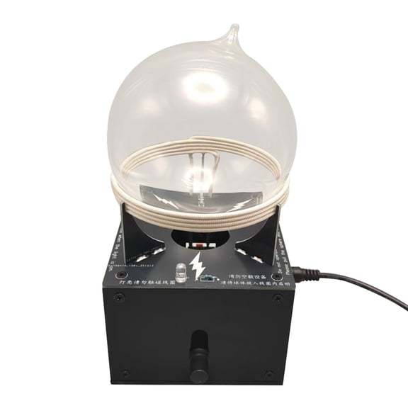 Arc-Reactor Style Plasma Ring Light Sphere 90mm – Inert Gas Plasma Lamp with Magnetic Field Excitation, Futuristic Energy Core Display, Sci-Fi Desk Decor Gift for Tech Enthusiasts