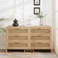 thumbnail image 1 of Arc Shaped Rattan Dresser, 6 Drawers / Versatile Use for Different Spaces, 1 of 5