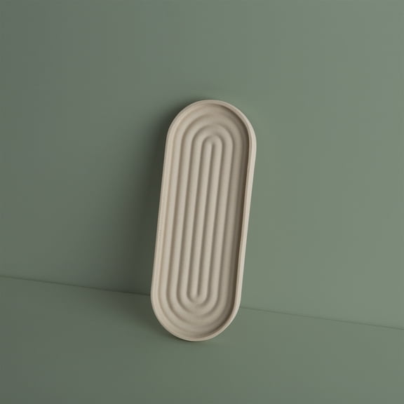 Arc Stoneware Organizer Mini, Elegant Ceramic Storage Solution, Stylish Tray for Small Items, Keys, Jewelry, and More