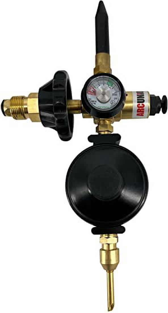 Arc Union High-Quality Brass and Rubber Fit Dual Mylar and Helium Latex Balloon  Filler Valve Tank Regulator 