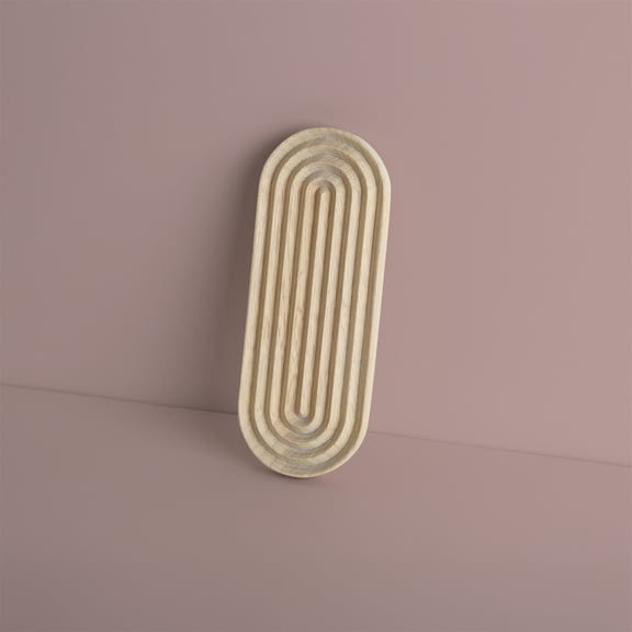 Arc White Limba Organizer Mini, Elegant Wooden Storage Solution, Stylish Tray for Small Items, Keys, Jewelry, and More
