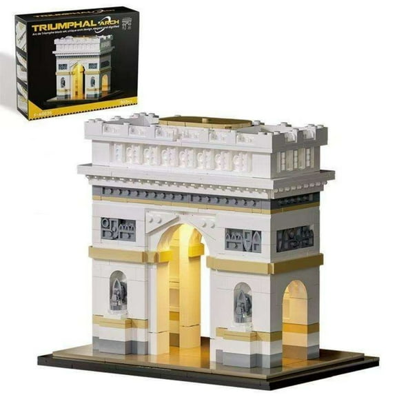 Arc de Triomphe Building Blocks Street View With Lights 603pcs