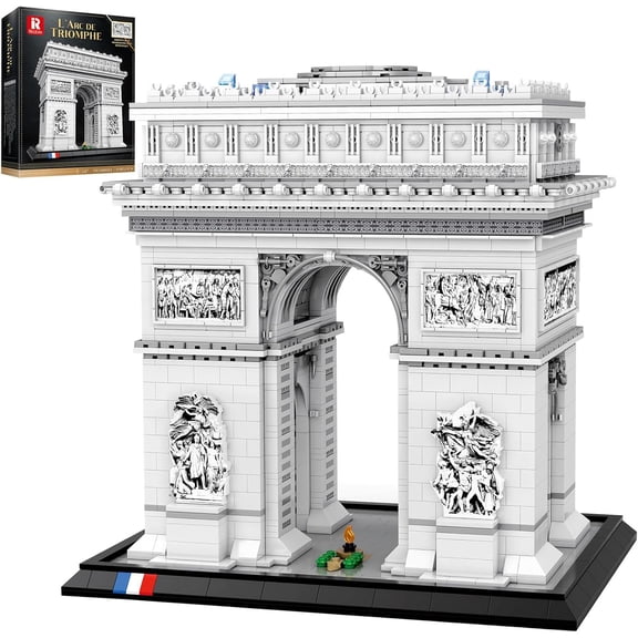 Arc de Triomphe Building Set for Adults, 3395 PCS Paris Landmark Architecture Model Kit, DIY Construction Toy Blocks with Exquisite Details, Collectible Display & Home Decor Gift