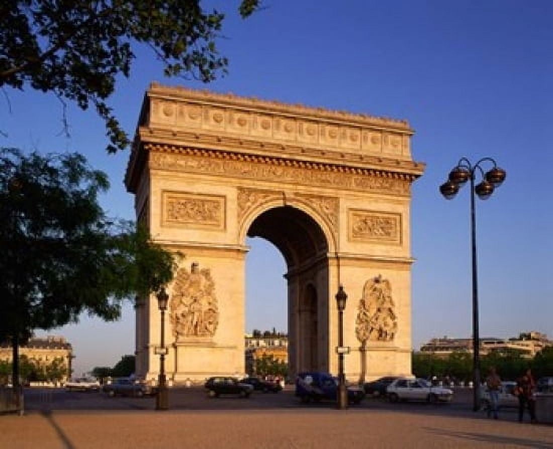 Arc de Triomphe Paris France Canvas Art - Paul Thompson DanitaDelimont (20 x 16)