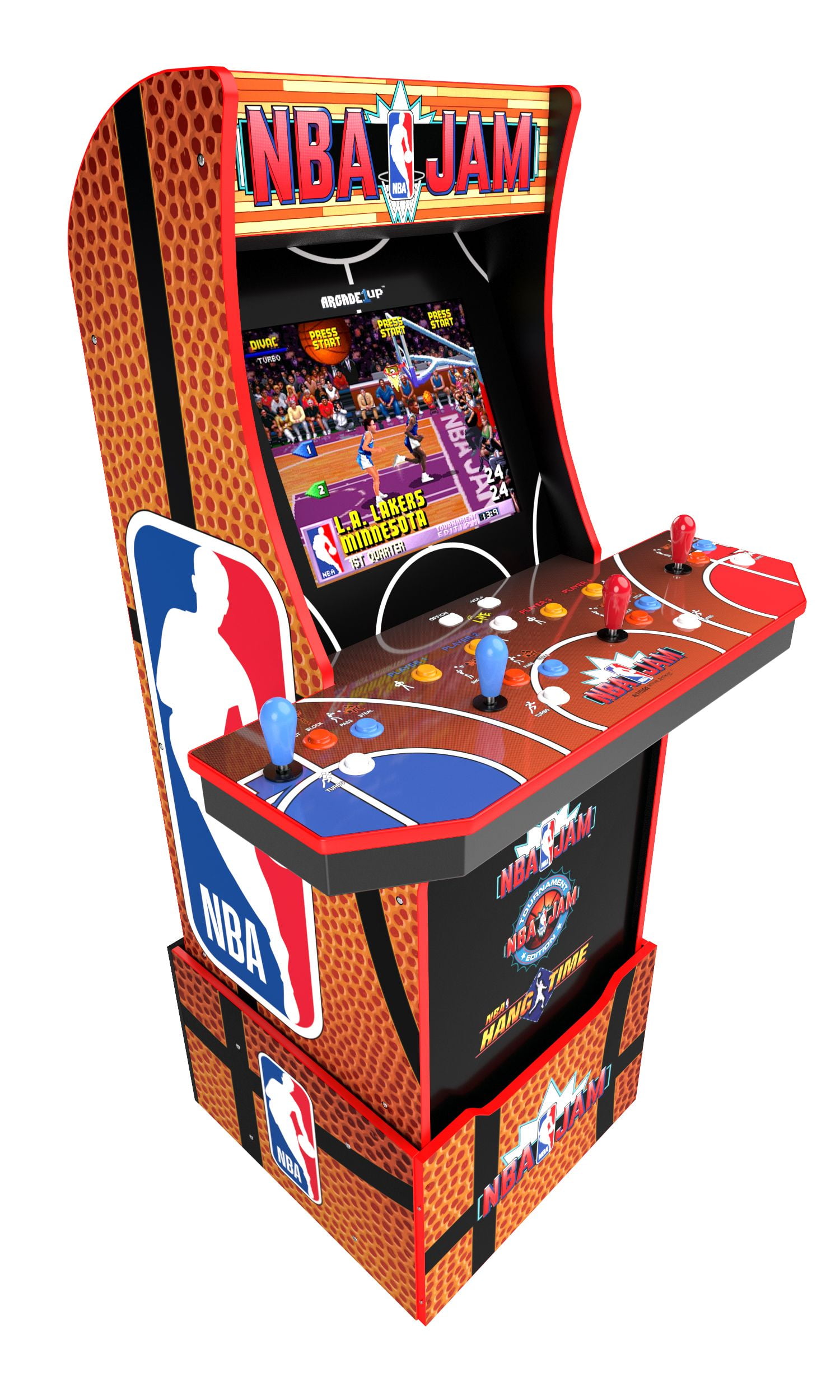 Arcade 1up NBA Arcade Cabinet Multi Metal 67-in Tall 19-in Screen WiFi Live  Cross Play 3 Games Included in the Video Gaming Accessories department at
