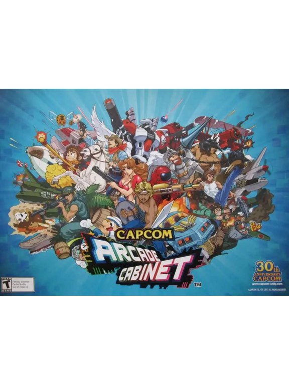 Arcade Cabinet Video Game 2013 Capcom 30th Anniversary 14x20 poster