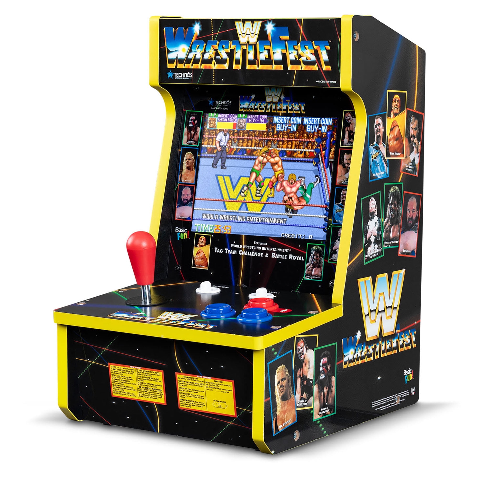 Arcade Classics WWE Counter Series Game with 8" Liquid Crystal Screen & 4 Games