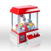 Arcade Claw Machine with Free 20 Random Dolls - Fun Claw Game for Kids with Lights, Sound, and Volume Control