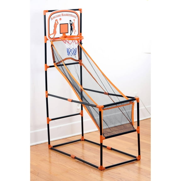 Arcade Electronic Basketball Game Set, Compact Indoor/Outdoor Design, Easy Assembly