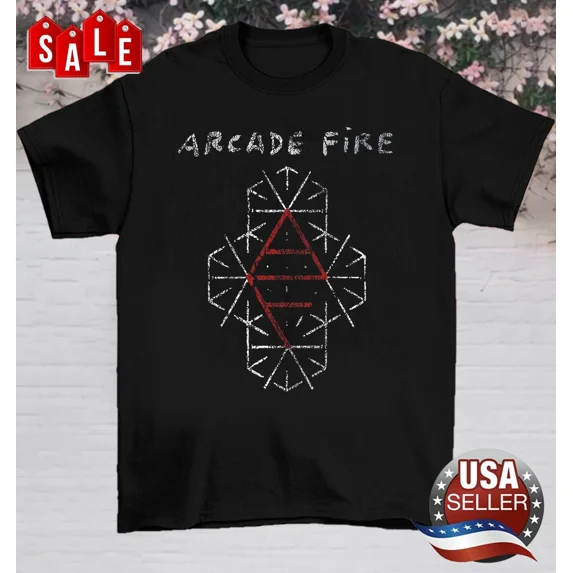 Arcade Fire Band Albums Black Short Sleeve Unisex T-Shirt S-5XL