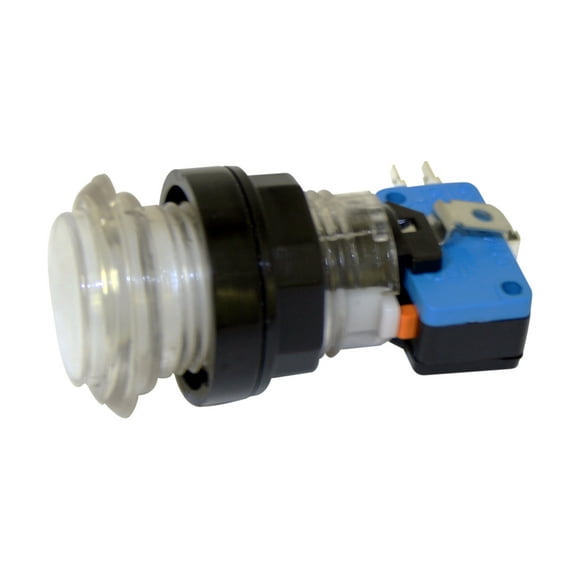 Arcade Game Illuminated Push button (White) by RetroArcade.us