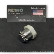 Arcade Game Silver Plated Round Push button (Silver) by RetroArcade.us