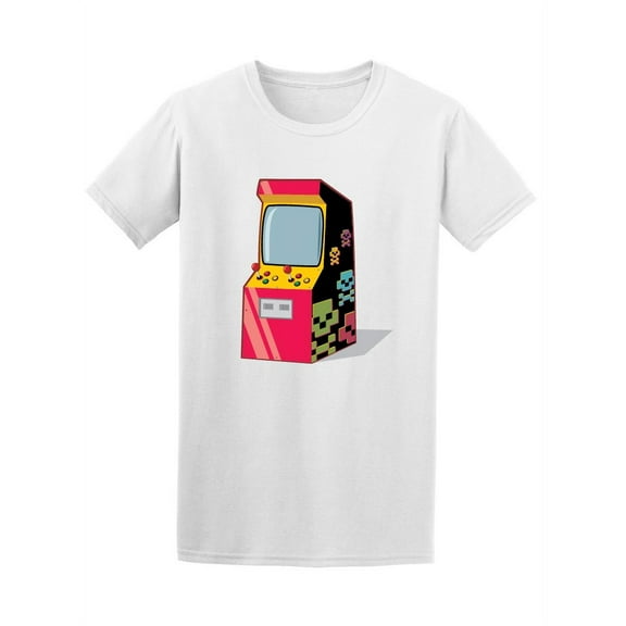 Arcade Gaming Colorful Machine T-Shirt Men -Image by Shutterstock, Male Large