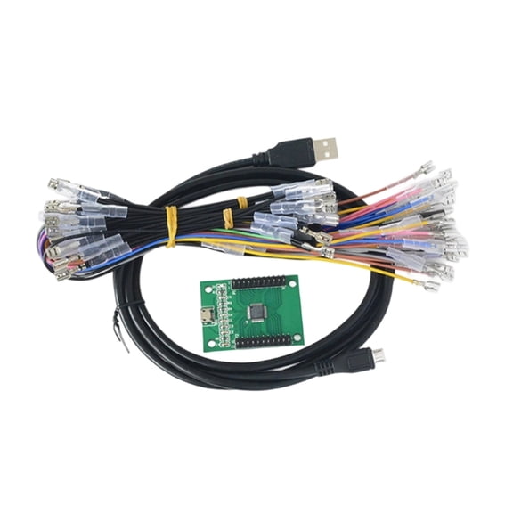 Arcade Joystick Control Board Controller PCB Board with Wiring Harness Multi Platform Support for PC PS3 Raspberry Pi