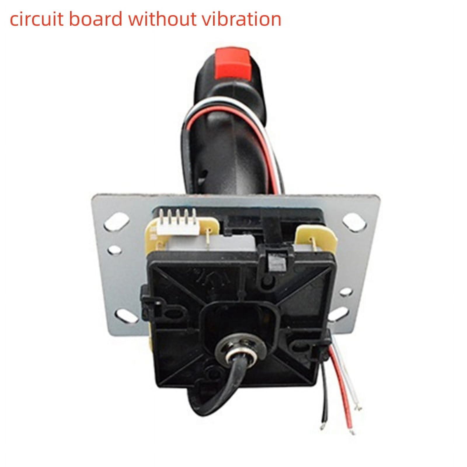Arcade Joystick Flight Stick With Vibration Trigger Joystick Red Top