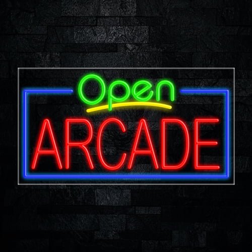 Arcade LED Neon Sign 33"L x 18"H #35614