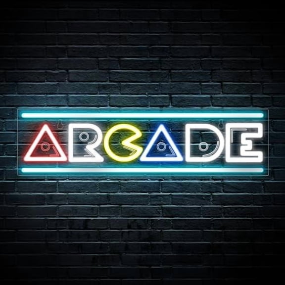 Arcade Neon Sign, 3D Engraved Arcade Signs for Arcade Room Decor | Retro Neon Sign for Boys Bedroom, Gaming Wall decor - Best Arcade Gifts for Teenage Boys, Christmas