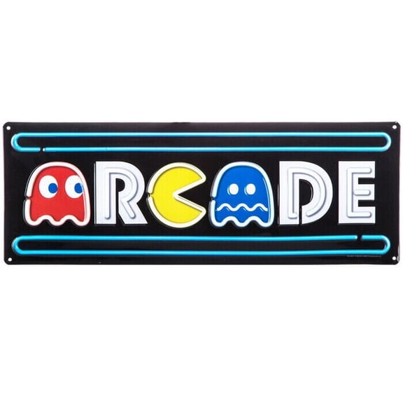 Arcade Pac-Man Metal Sign Wall Decor Home Decoration Game Room Man Cave