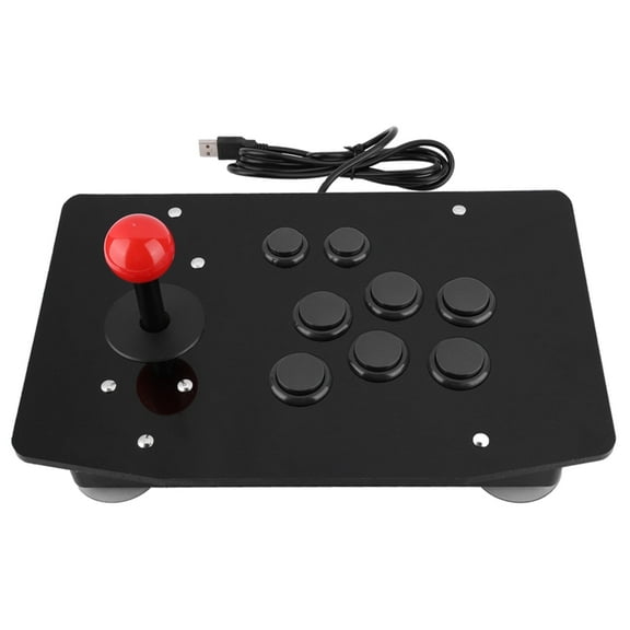 Arcade Rocker Game Joystick,USB Arcade Game Controller, Arcade Rocker Game Joystick 8 Button Game Handle Controller(Black)