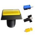 thumbnail image 1 of Arcade Square Rectangle Buttons LED Push Illumilated with Microswitch, 1 of 3