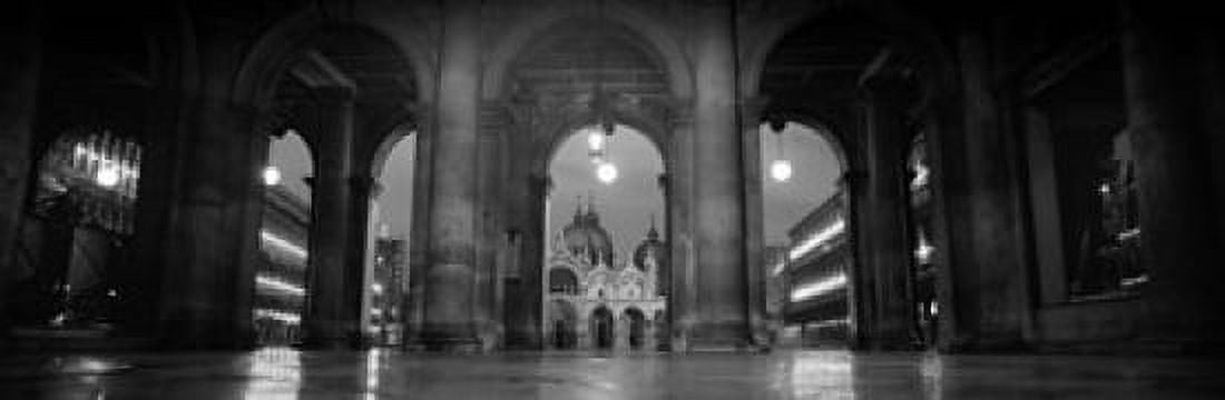 Arcade of a building St Marks Square Venice Italy Canvas Art - Panoramic Images (36 x 12)