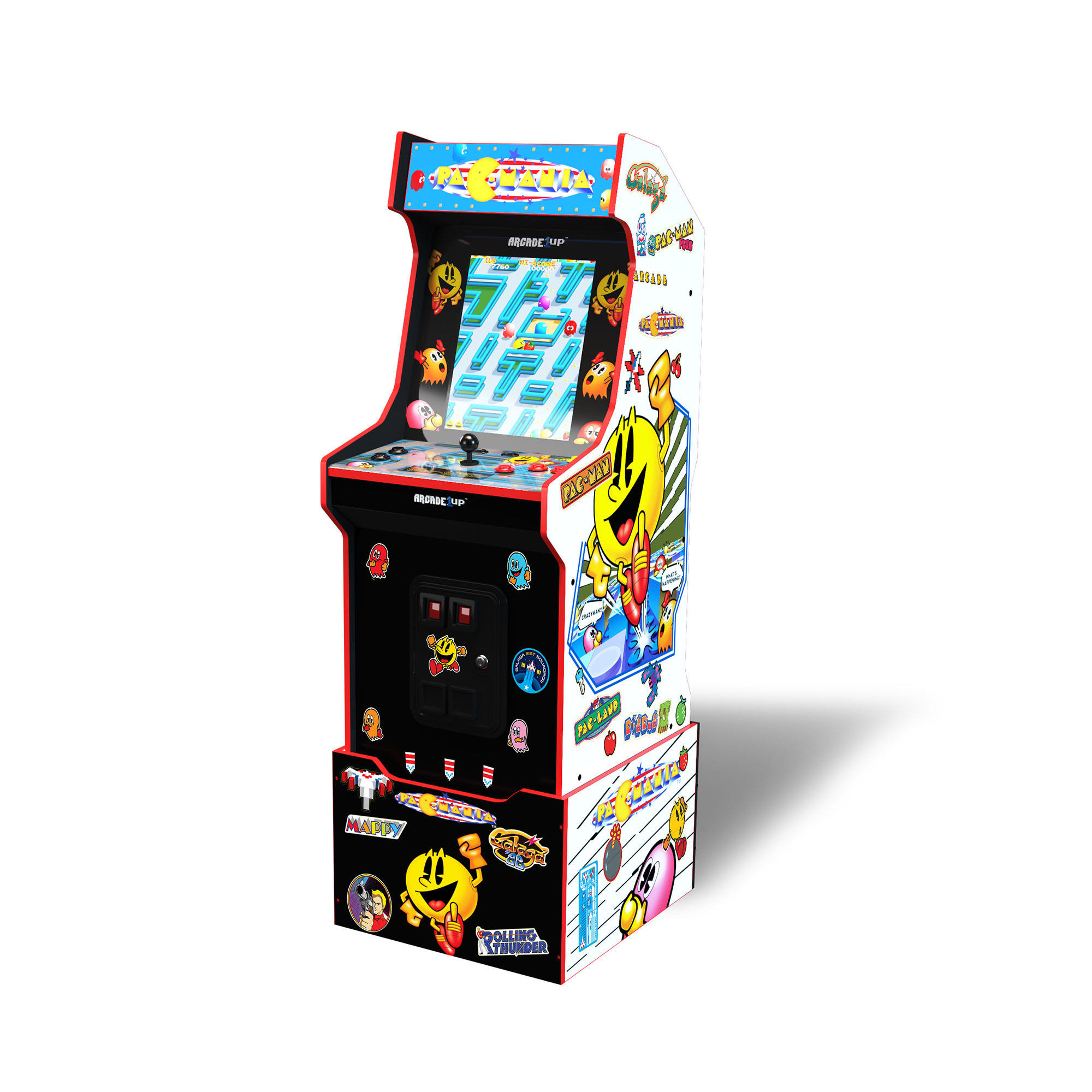 Arcade1UP - 14 Games in 1, PAC-MAN Customizable Video Game Arcade Featuring PAC-MANIA and includes 100 Bonus Stickers - image 1 of 17