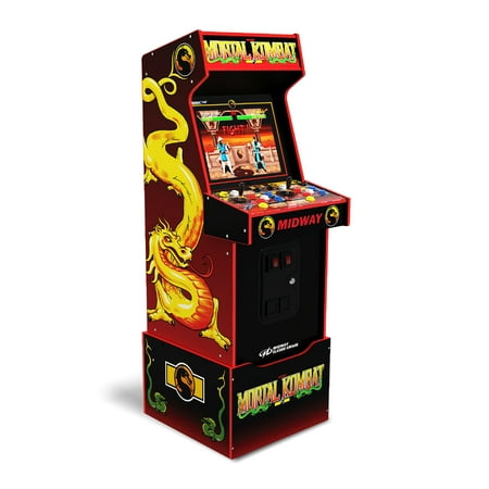 Arcade1UP - Mortal Kombat, 30th Anniversary Legacy Edition, Video Game Arcade Machine with Custom Riser