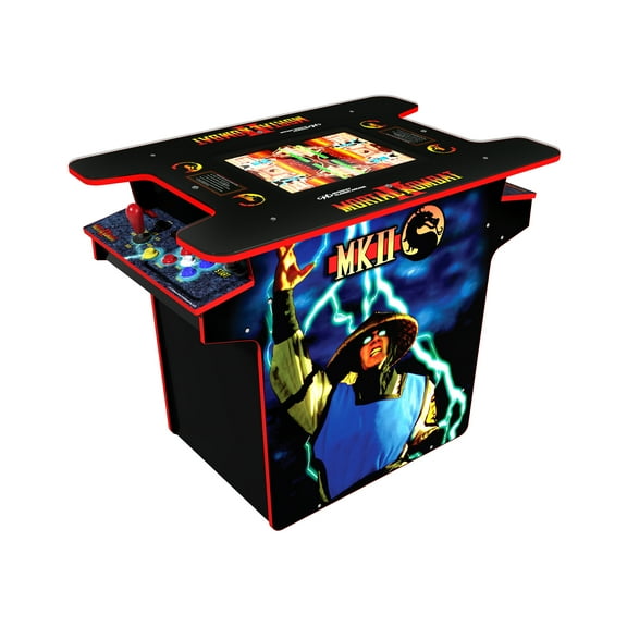Arcade1UP Mortal Kombat / Midway Head-to-Head (H2H) Gaming Table with Lit Deck