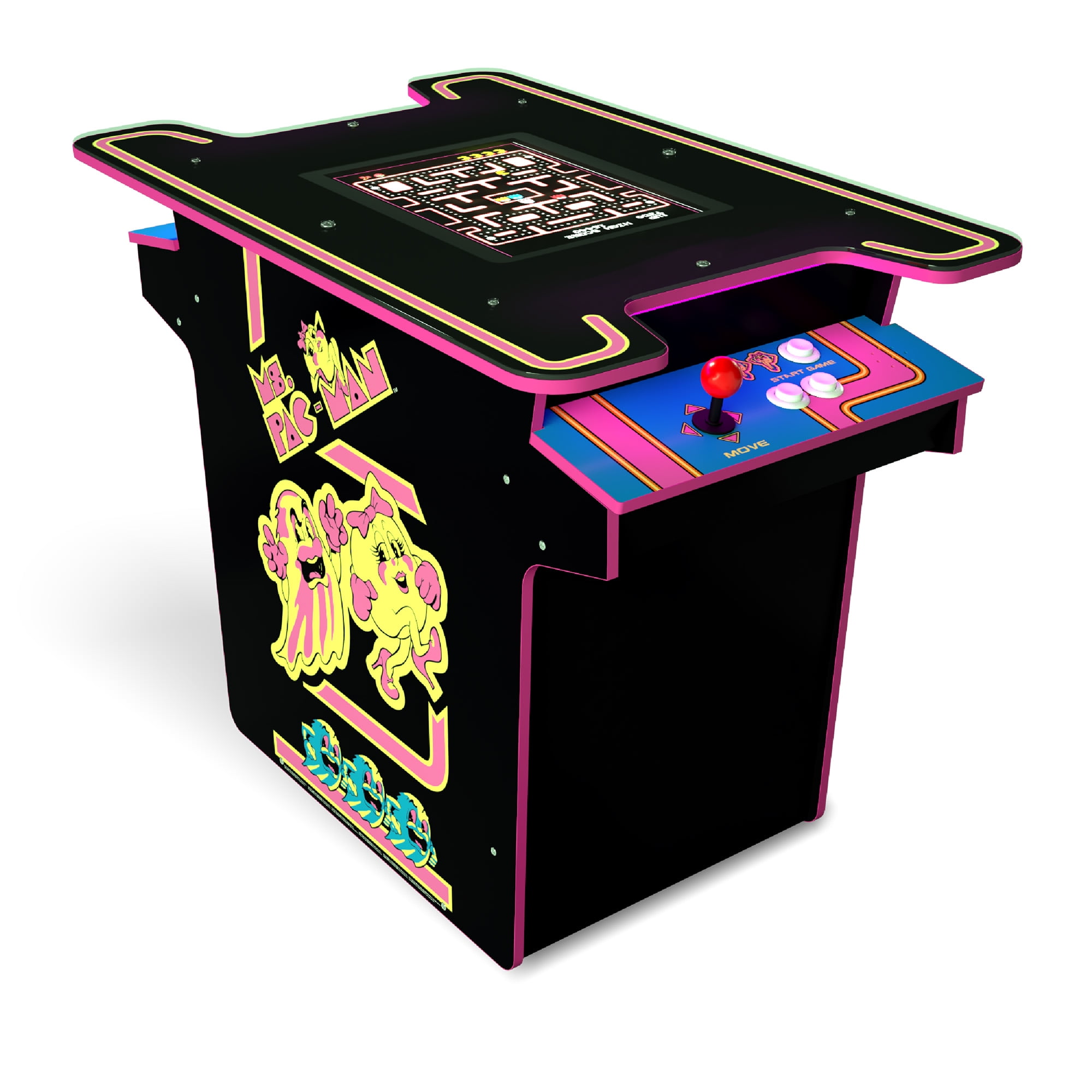Ms. PAC-MAN Black Series Head-to-Head Arcade Table