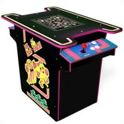 Arcade1UP Ms. PAC-MAN Head-to-Head Arcade Table with 12 Games in 1, Black