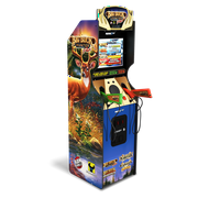 Arcade1Up Big Buck Hunter Pro Deluxe Arcade Machine, 5-Foot Stand-Up Cabinet, 4 Games, 17-Inch Screen, 2 Light Pump Action Rifle Included