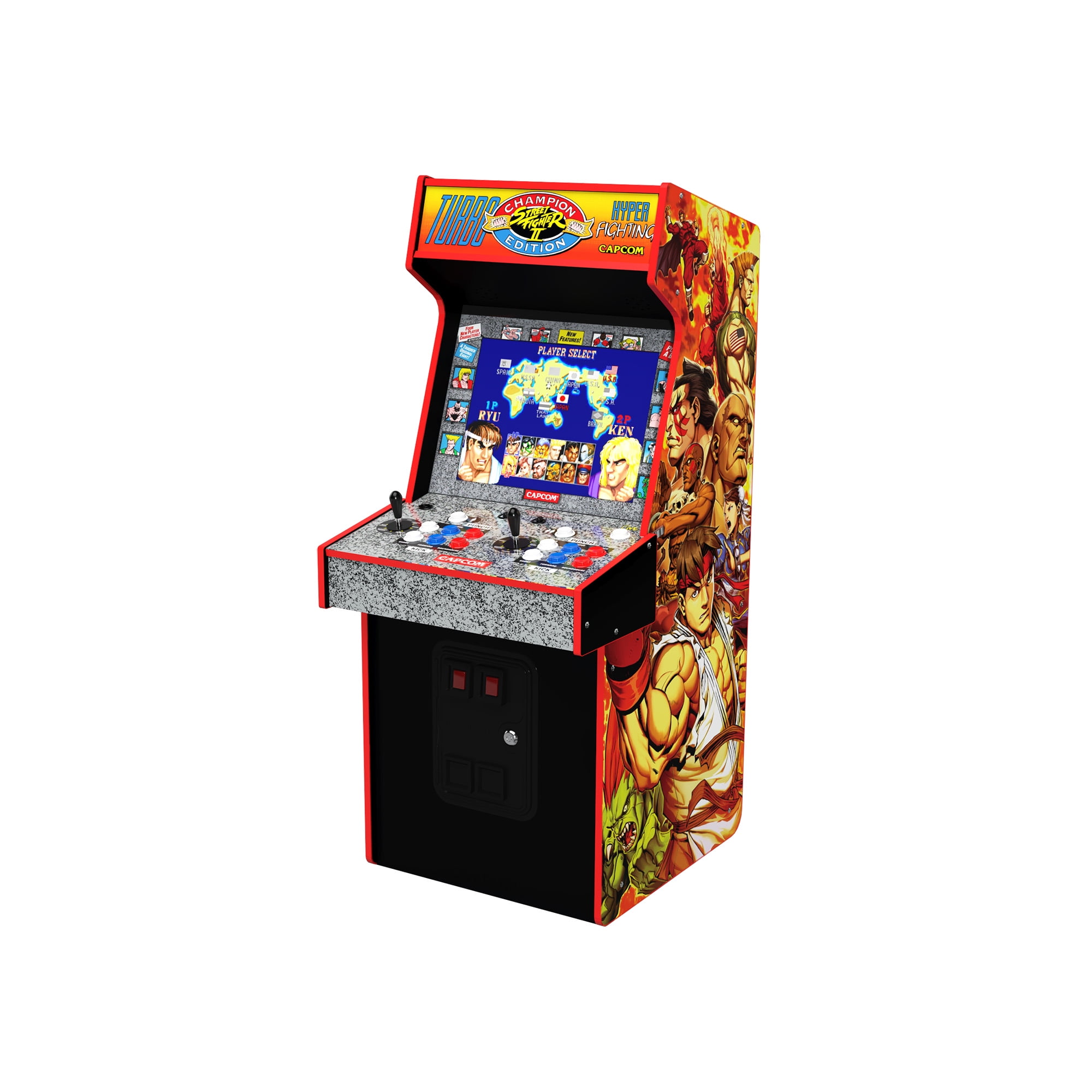 Arcade1UpBandai Namco Entertainment Legacy Edition Arcade Machine, 4-Foot  —12-in-1 Pac-Man Arcade Game Machine for Home, 17” Color LCD Screen