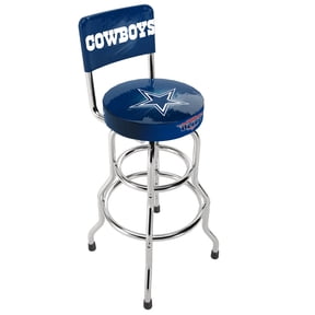 Arcade1Up Dallas Cowboys NFL Blitz High Back Adjustable Swivel Stool, Blue