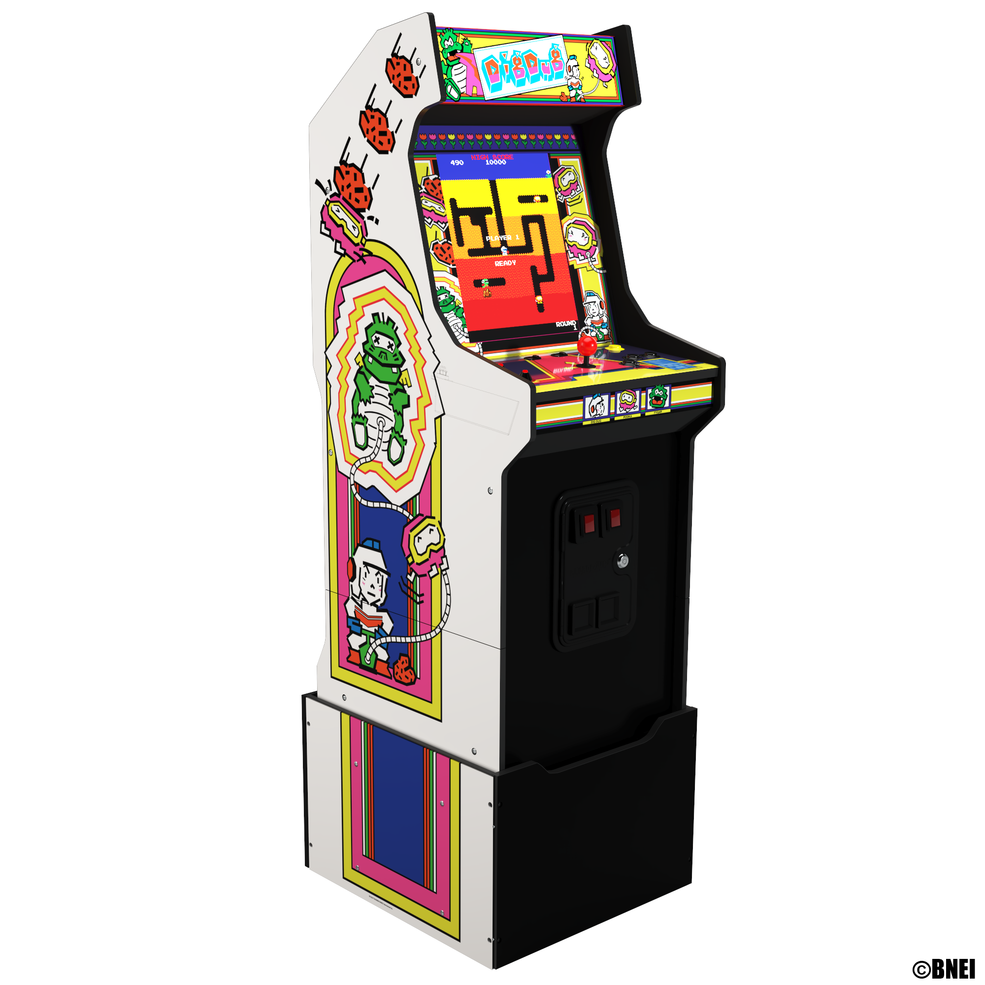 Arcade1Up Dig Dug Bandai Namco Legacy Edition Arcade with Riser and Light-Up Marquee - image 1 of 7