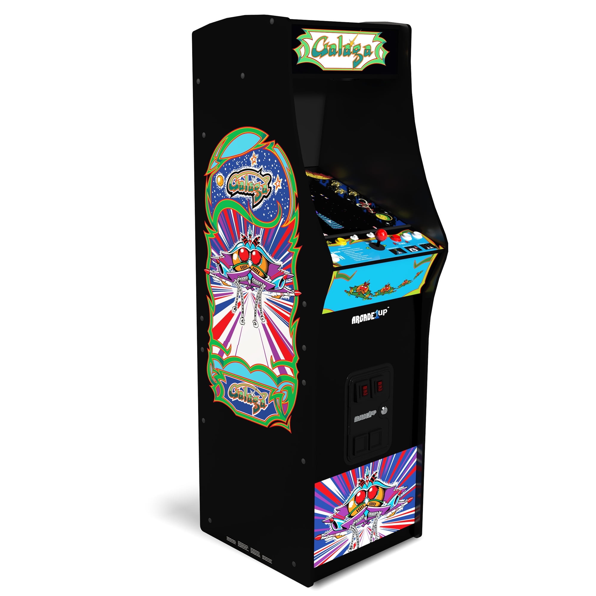 Arcade1Up GALAGA Deluxe 5ft Stand-Up Arcade Machine with 14 Classic Games