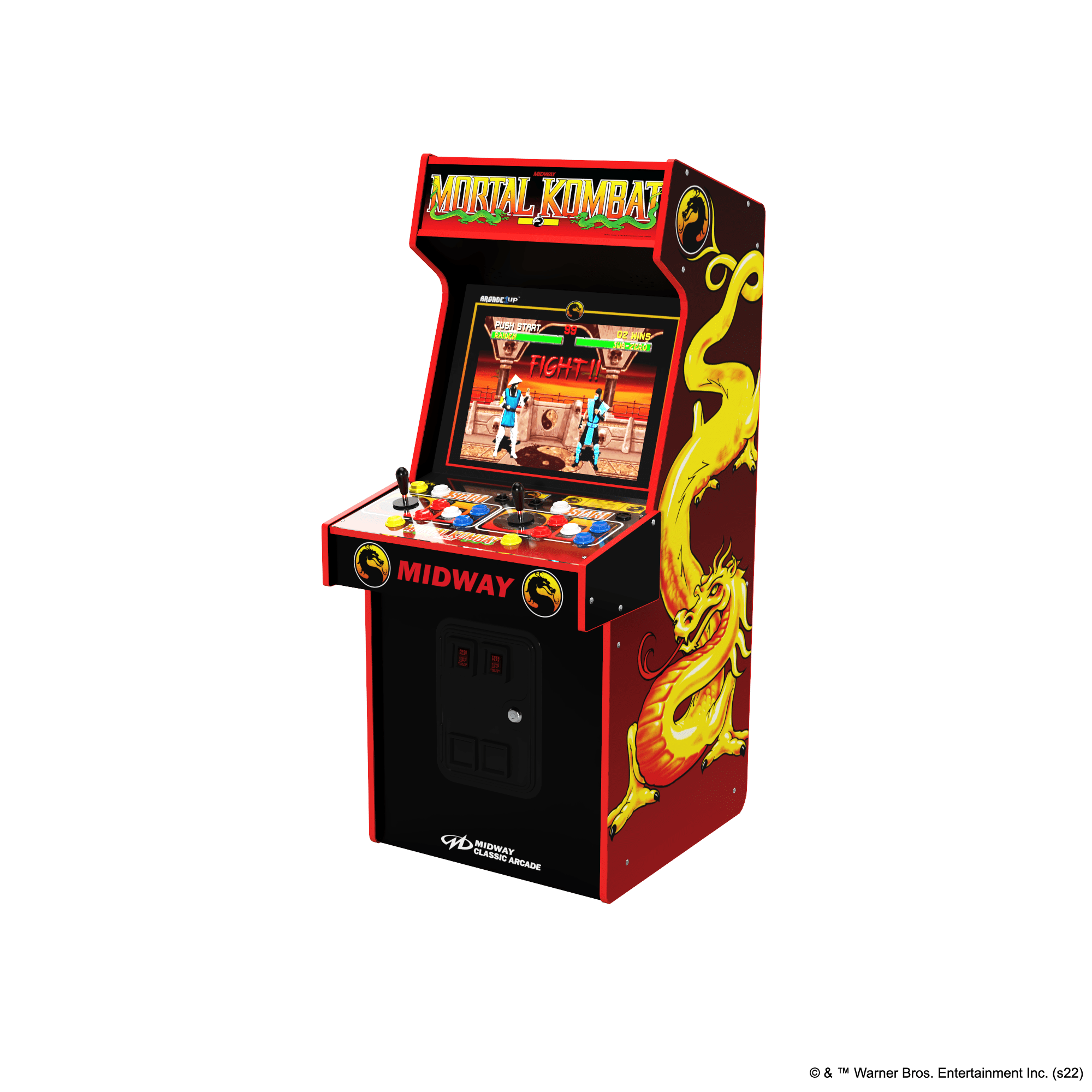 Arcade 1up Arcade1Up Mortal Kombat Arcade Cabinet Multi Metal 14 Games WiFi  Live Online Play in the Video Gaming Accessories department at