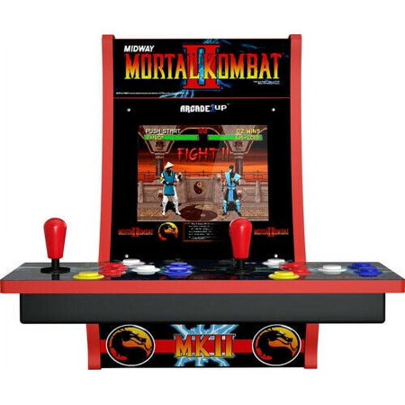 Arcade1Up Mortal Kombat 2 Player Counter-cade with Marquee, Port, & Headphone Ja (Brand New)