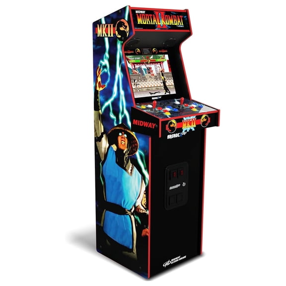 Arcade1Up Mortal Kombat II Deluxe Arcade Machine Gaming Cabinet with 14 Games