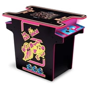 Arcade1Up Ms.PAC-MAN Arcade Cocktail Table 12 Games in 1 with Light-Up Control Deck