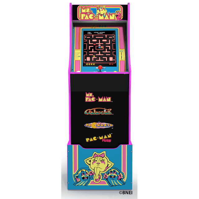 Arcade1Up, Ms. Pacman Arcade Machine with Riser