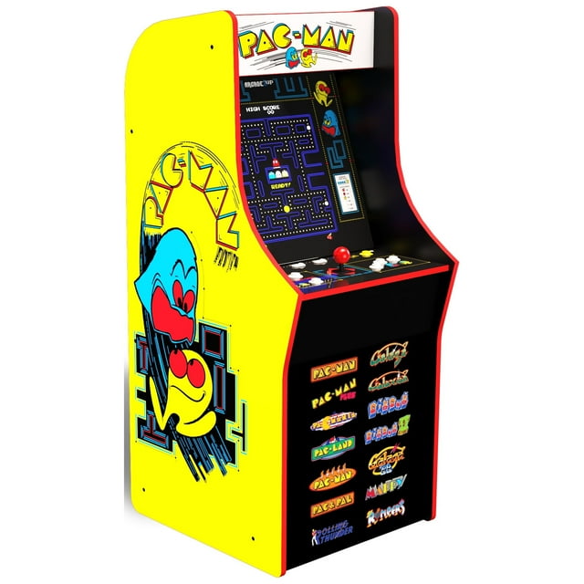 Arcade1Up PACMAN Classic Arcade Game, built for your home, 4 feet tall