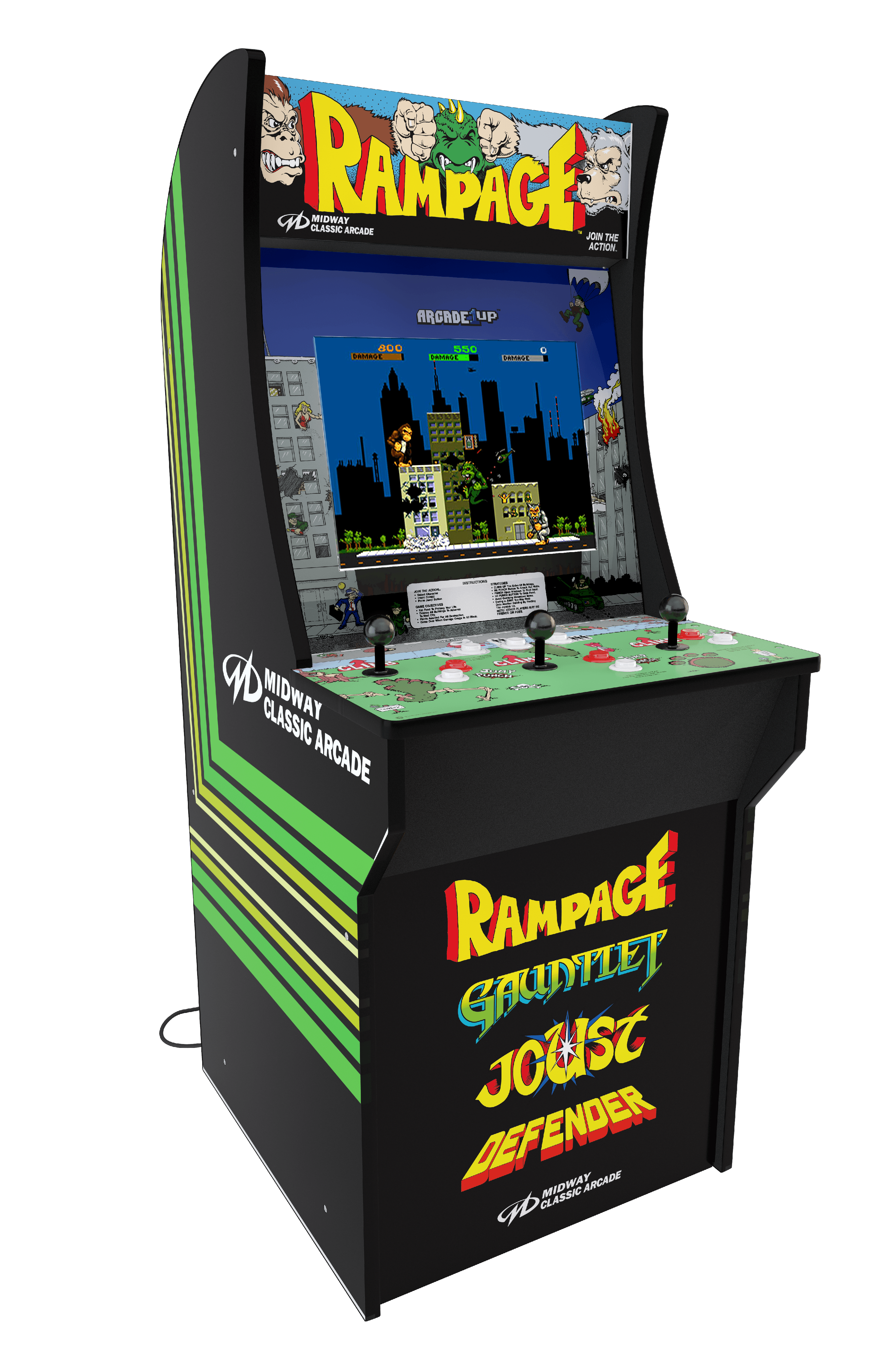 Arcade1Up, Rampage Arcade Machine, 4ft - image 1 of 8