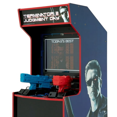 Arcade1UP Terminator 2 Judgment Day Arcade with Riser and Lit Marquee