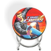 Arcade1Up Time Crisis Adjustable Stool with Chrome-Plated Steel Frame, Multi-Color