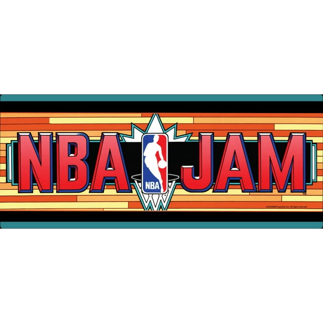 Arcade1up NBA JAM Light Up Wall Mounted Marquee (24in X 10in)